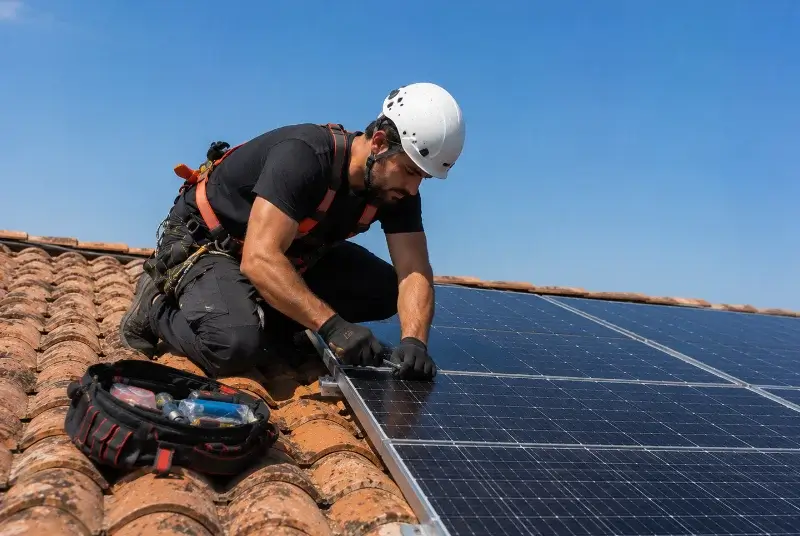 Maintenance et monitoring de panneaux solaires à Biol