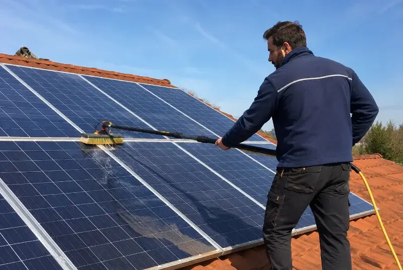Nettoyage et entretien de panneaux solaires à Biol