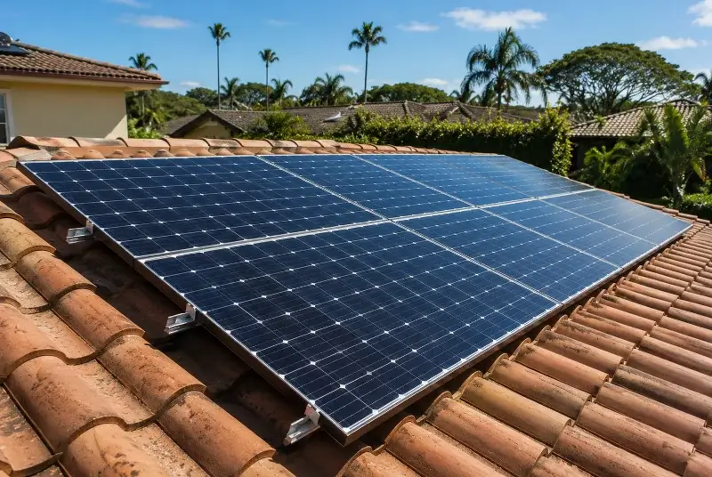 Installation de panneaux solaires à Biol